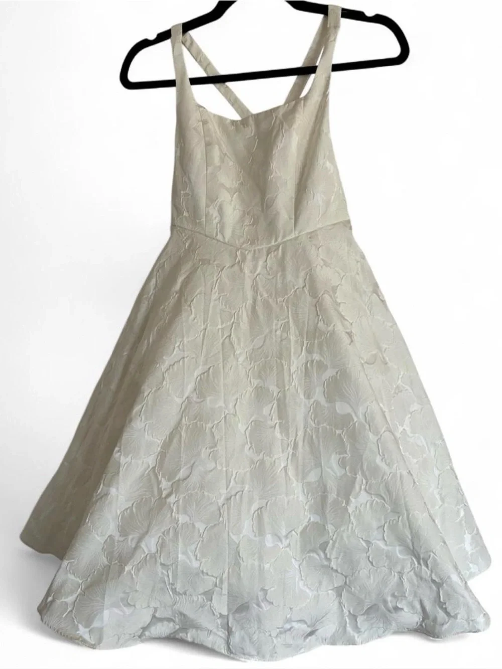 Azazie flower girl formal dress size 12 years off white